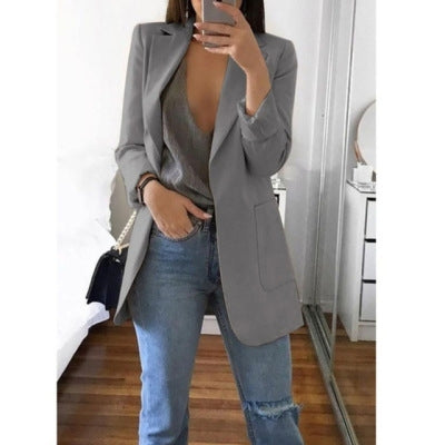 Blazer Slim Temperamento con Solapa Elegante - Image 9