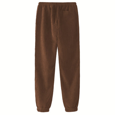 Pantalones Casuales Deportivos Tipo Waffle Gruesos para Otoño Invierno - Image 11