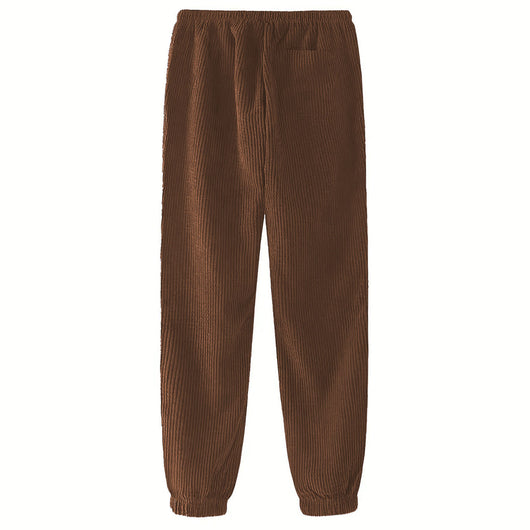 Pantalones Casuales Deportivos Tipo Waffle Gruesos para Otoño Invierno - Image 11