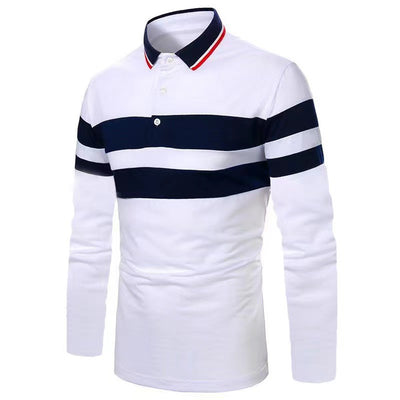 Camisa Business Casual Manga Larga con Detalles de Costura para Hombre - Image 13