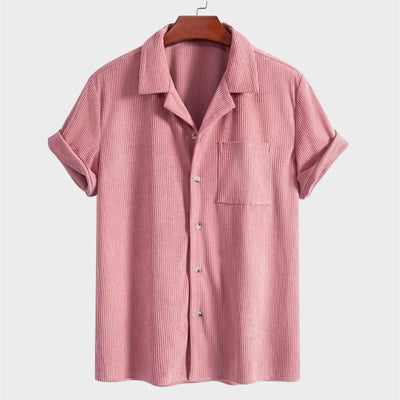 Camisa Casual de Hombre en Colores Sólidos