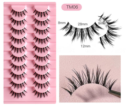 Pestañas Postizas Transparentes con Hilo de Pesca Natural - 10 Pares Efecto Cruzado - Image 27