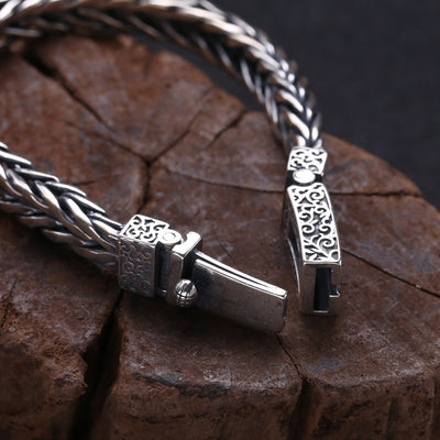 Pulsera Trenzada de Plata 925 para Hombre - Image 8