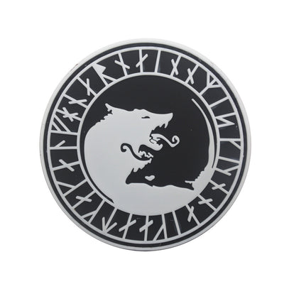 Parche Lobo Vikingo con Velcro para Brazalete y Mochila - Image 8