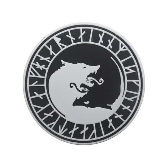 Parche Lobo Vikingo con Velcro para Brazalete y Mochila - Image 8