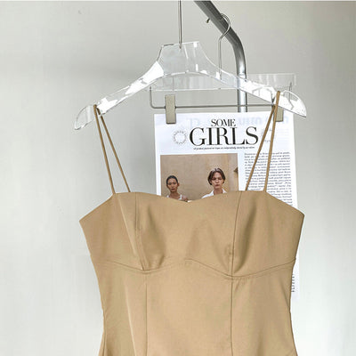 Vestido Tipo Tirantes con Cintura Francesa - Estilo Dulce y Elegante - Image 10
