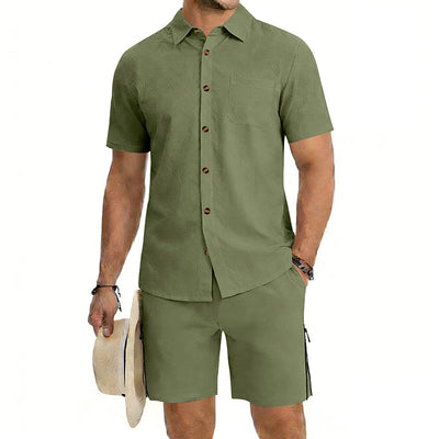 Conjunto de Dos Piezas: Camisa Manga Corta y Shorts con Cordón - Image 8