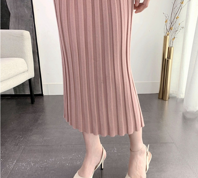Vestido Ajustado de Punto Largo - Image 9