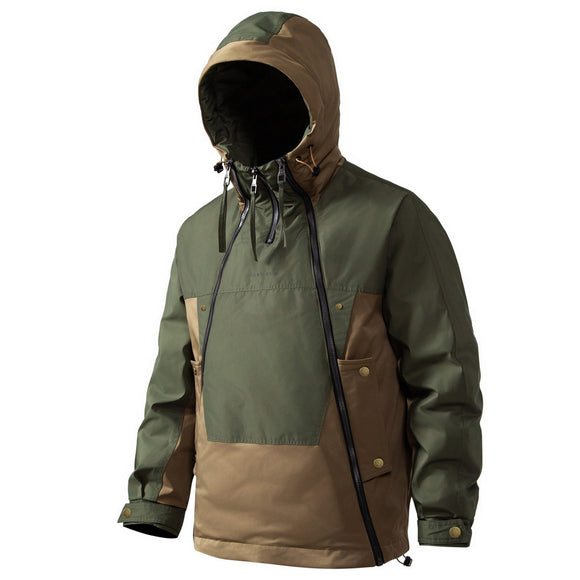 Chaqueta Funcional Americana con Capucha y Doble Cierre
