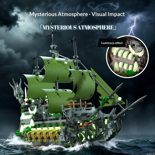 Barco Pirata Fantasma - Set de Construcción Educativo para Niños