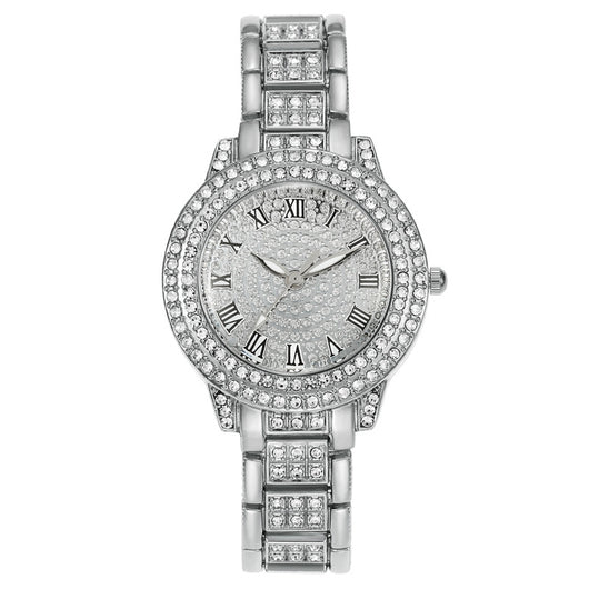 Reloj de Diamantes Digitales con Números Romanos y Brillantes para Mujer - Image 5