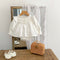 Vestido Princesa Niña con Detalles Bordados y Falda Superpuesta