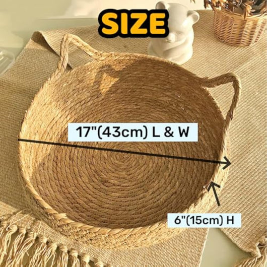 Cama Tejida para Gatos con Cojín Suave - Casa de Paja Ecológica Hecha a Mano - Image 11