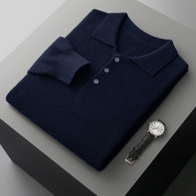 Suéter de Cachemira para Hombre con Cuello Solapa - Image 7