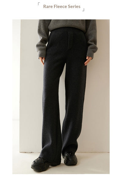 Pantalones de Cashmere Anchos de Cintura Alta - Diseño Elegante y Favorecedor - Image 16