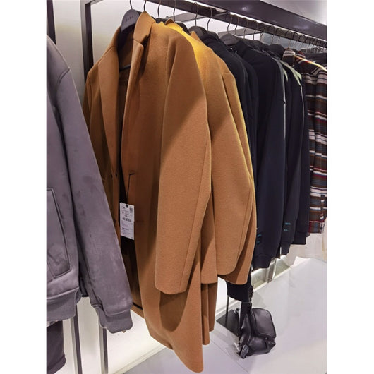 Abrigo de Lana Ajuste Cómodo para Hombre - Image 10