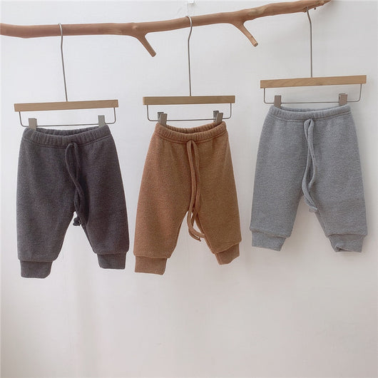 Pantalones Casuales Infantiles con Forro de Cachemira para Otoño e Invierno - Image 7