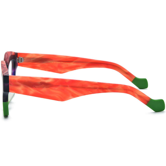 Gafas Cat Eye con Bordes Gruesos Bicolor - Image 2