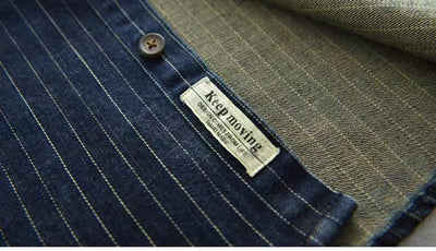 Camisa Denim a Rayas para Hombre - Estilo Ejecutivo - Image 15