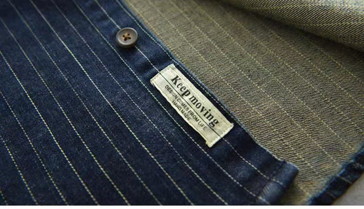 Camisa Denim a Rayas para Hombre - Estilo Ejecutivo - Image 15