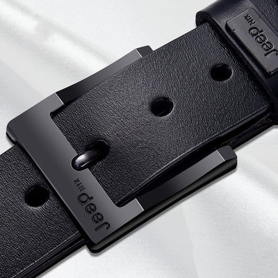 Cinturón de Cuero para Hombre con Hebilla de Pasador - Image 11