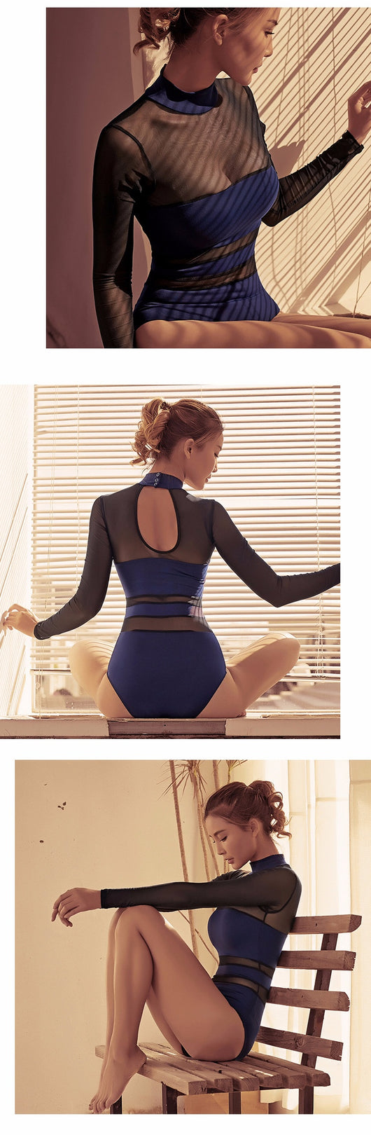 Traje de Yoga Aéreo y Ballet con Malla Transpirable y Soporte Integrado - Image 15