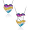 New Hot Sale Colar Coração Pingente Coração Feminino Cor
