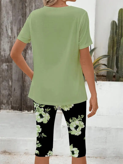 Camiseta Floral Casual de Manga Corta para Mujer - Image 6