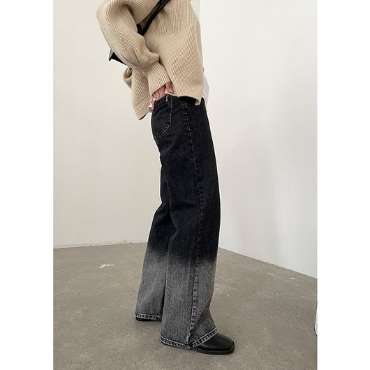 Jeans Skinny Talle Alto Degradado Lavado Oscuro para Mujer - Image 3
