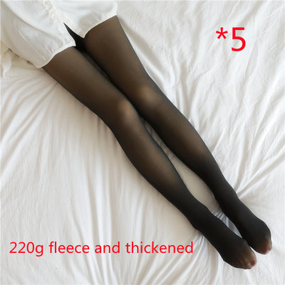 Leggins Térmicos Translúcidos Talla Grande con Forro Polar para Invierno - Image 8