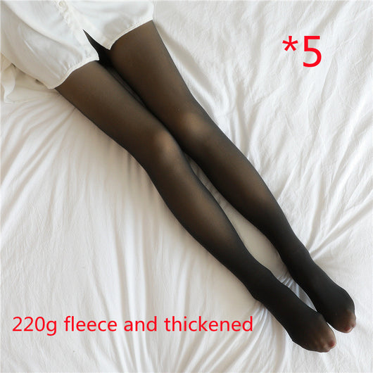 Leggins Térmicos Translúcidos Talla Grande con Forro Polar para Invierno - Image 8