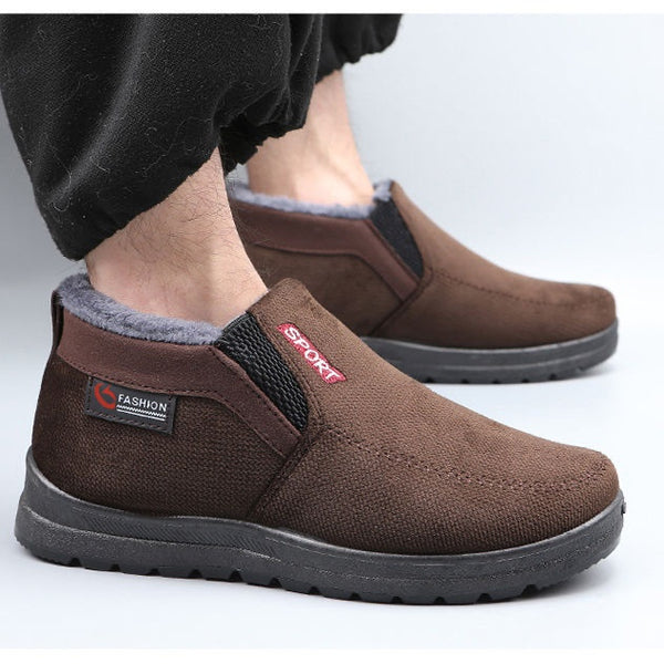 Zapatos Térmicos Acolchados Antideslizantes para Hombre – Estilo Beijing Tradicional