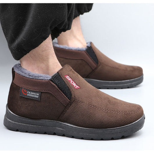 Zapatos Térmicos Acolchados Antideslizantes para Hombre – Estilo Beijing Tradicional - Image 2