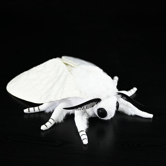 Peluche Polilla Blanca - Juguete de Simulación Animal Realista