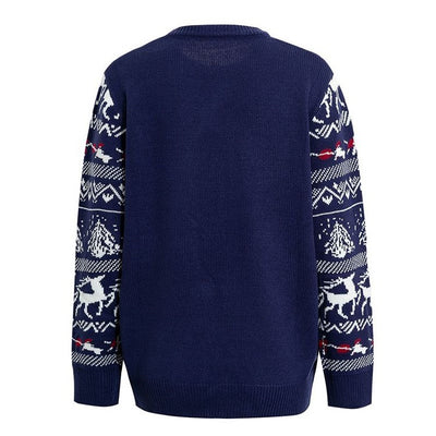 Suéter de Cachemira para Hombre con Cuello Redondo y Estampado - Image 4