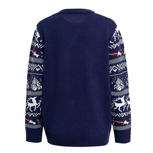 Suéter de Cachemira para Hombre con Cuello Redondo y Estampado - Image 4