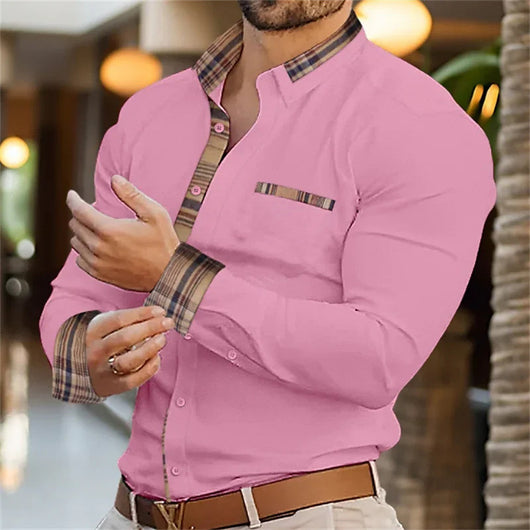 Camisa Abrigo Suelta y Casual de Manga Larga para Hombre - Image 7