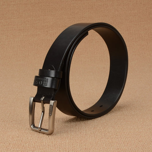Cinturón de Cuero Genuino para Hombre con Hebilla de Pasador - Image 9