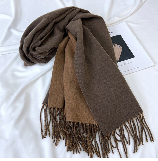 Bufanda de Cachemira para Mujer - Combinación de Colores Otoño Invierno - Image 52