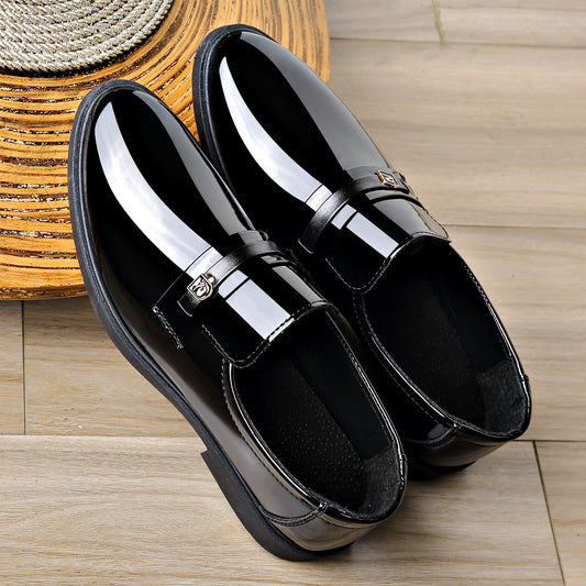 Zapatos de Cuero Elegantes con Diseño Slip-On Espejo - Image 2