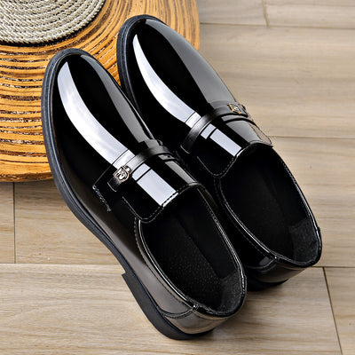 Zapatos de Cuero Elegantes con Diseño Slip-On Espejo - Image 2