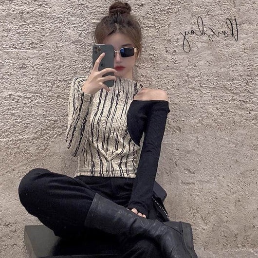 Blusa de Manga Larga con Efecto Dos Piezas - Image 6