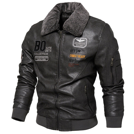 Chaqueta de Cuero Slim Fit para Hombre - Estilo Casual Moderno - Image 4