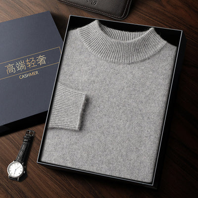 Suéter de Cachemira Doble Grosor para Hombre - Image 14