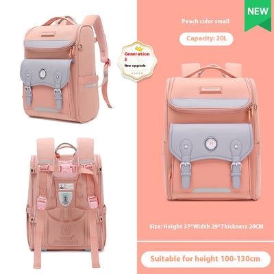 Mochila Escolar Ultraligera con Protección Dorsal para Primaria - Image 4