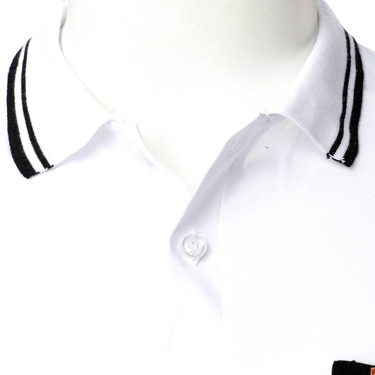 Polo de Hombre con Costura Bicolor en Cuero Premium - Image 11
