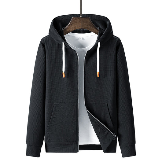Sudadera Deportiva con Capucha Texturizada Waffle para Hombre - Image 4