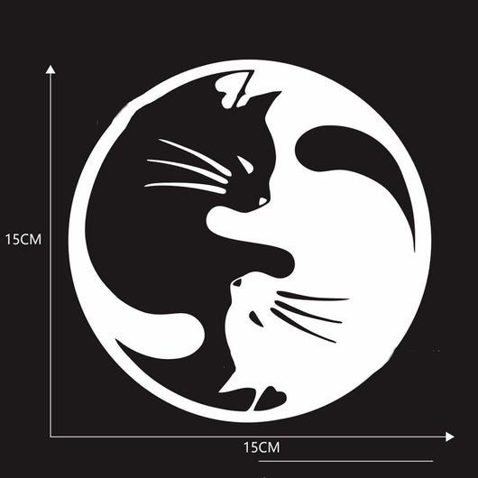 Adhesivo Reflectante de Gato Cartoon para Auto - Image 6