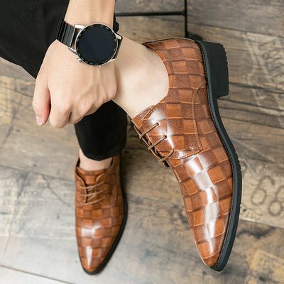 Zapatos de Cuero Puntiagudos Talla Grande para Hombre - Estilo Moderno - Image 4