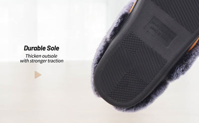 Zapatillas de Casa Otoño Invierno con Diseño Desgastado y Boca de Pelaje para Hombre - Image 10